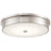 Abra Lighting Spark 1 Light 15" Opal Glass Flushmount, Nickel - 30098FM-BN-SPARK