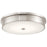 Abra Lighting Spark 1 Light 15" Opal Glass Flushmount, Nickel