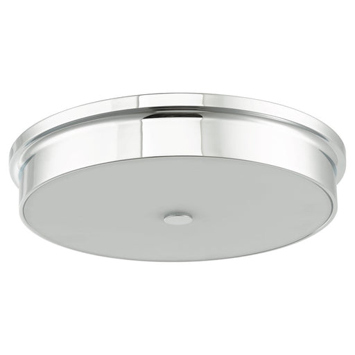 Abra Lighting Spark 1 Light 15" Opal Glass Flushmount, Chrome