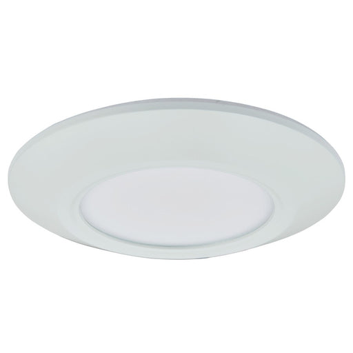 Abra Lighting Button 1 Light Low Profile Flushmount, White