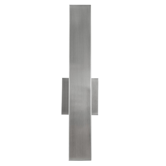 Abra Lighting Yoga 1 Light Straight Wall Light, Steel