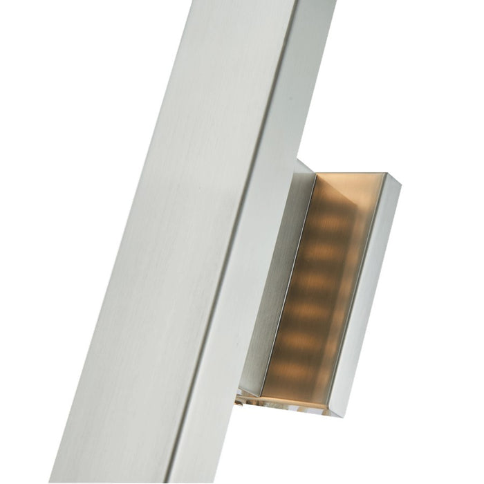 Abra Lighting Yoga 1 Light Straight Wall Light, Steel