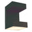 Abra Lighting Yoga 2 Light UP/Down Wall Fixture, Black