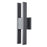 Abra Lighting Slate 2 Light 16" Twin Bar Wall Fixture, Black