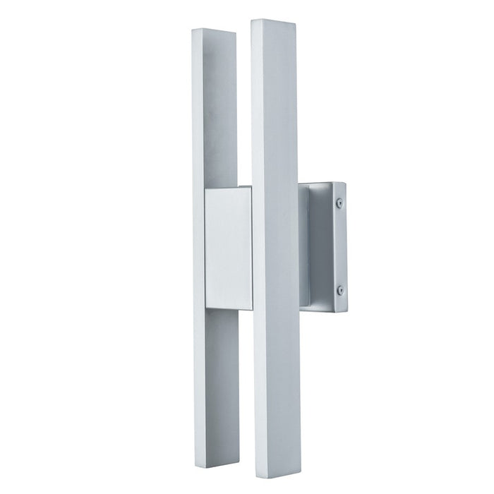 Abra Lighting Slate 2 Light 16" Twin Bar Wall Fixture, Silica