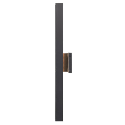Abra Lighting Slate 2 Light 28" Twin Bar Wall Fixture, Black