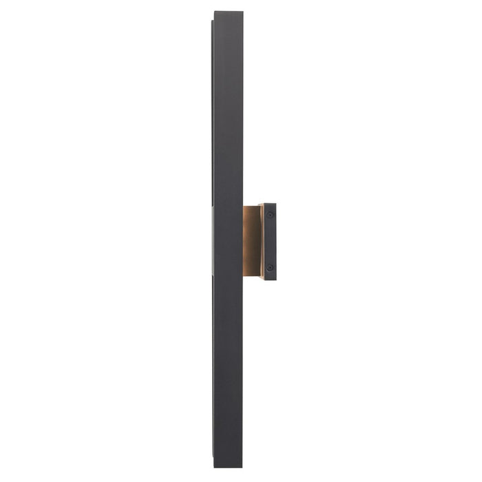 Abra Lighting Slate 2 Light 28" Twin Bar Wall Fixture, Black