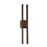 Abra Lighting Slate 2 Light 28" Twin Bar Wall Fixture, Black