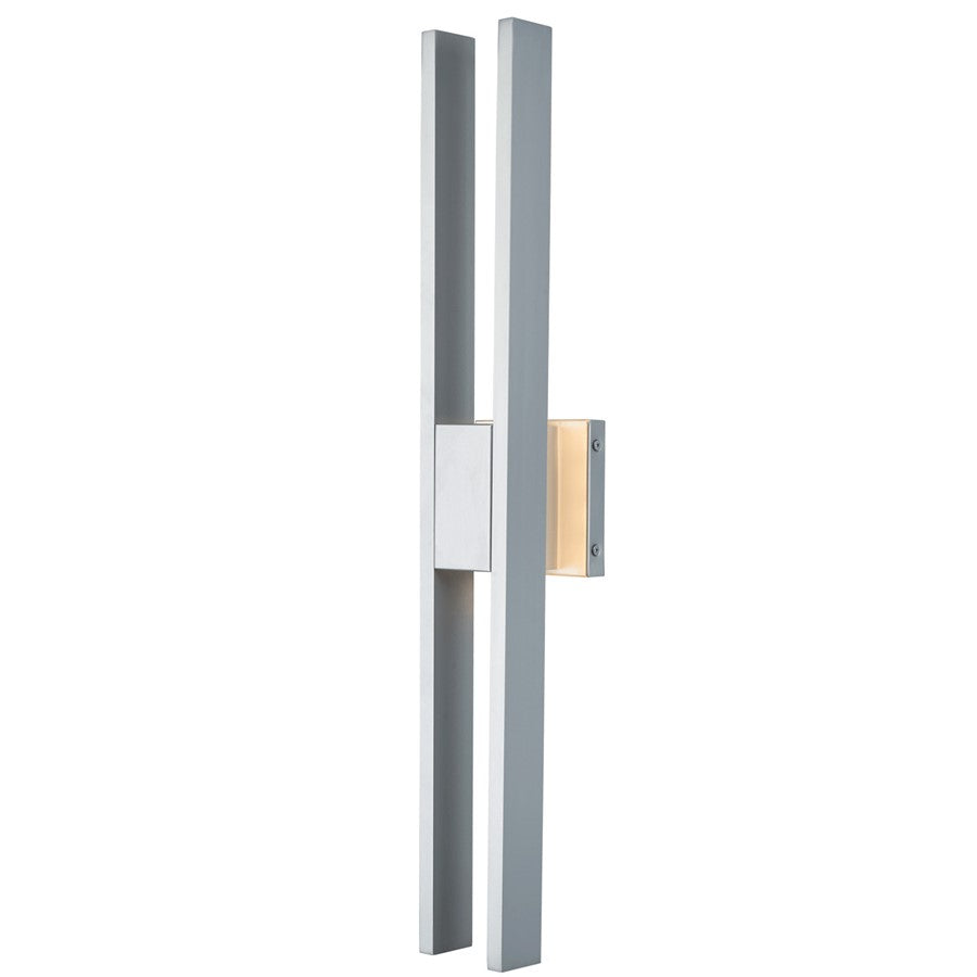 Abra Lighting Slate 2 Light 28" Twin Bar Wall Fixture, Silica
