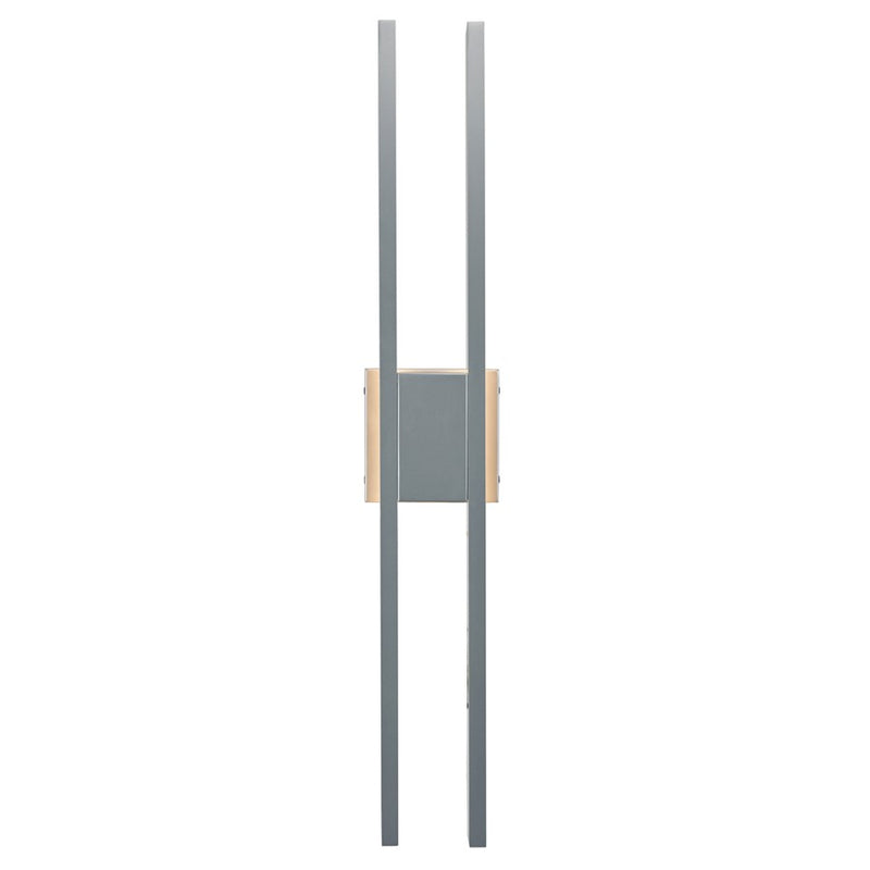 Abra Lighting Slate 2 Light 28" Twin Bar Wall Fixture, Silica