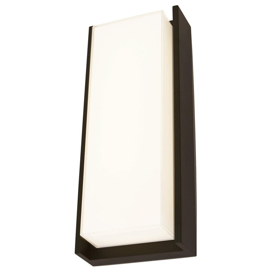 Abra Lighting Titon 1 Light 17" Miter LED Wall Fixture, Black