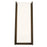Abra Lighting Titon 1 Light 17" Miter LED Wall Fixture, Black