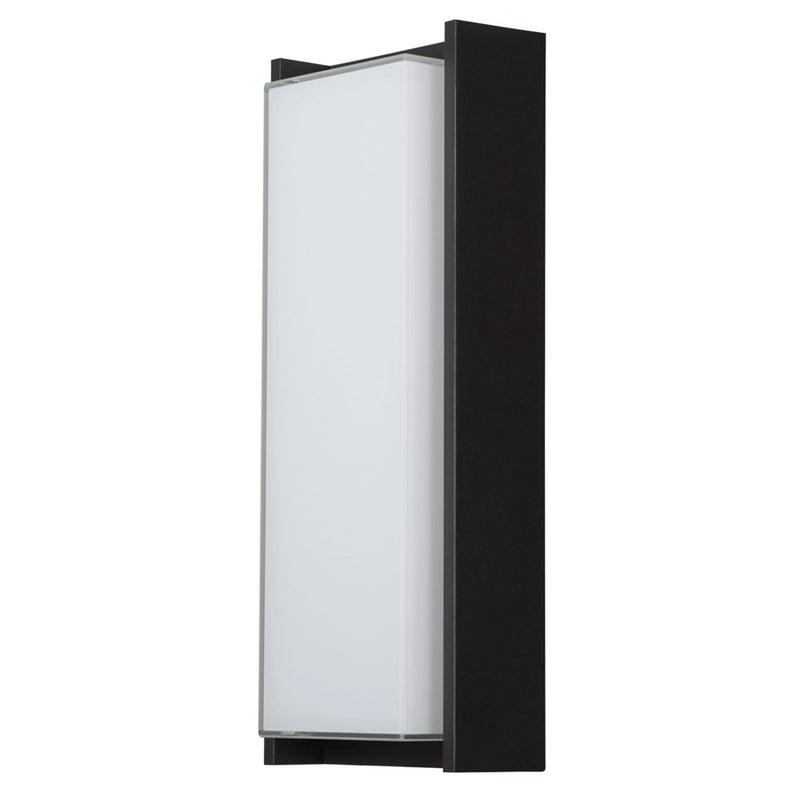 Abra Lighting Titon 1 Light 17" Miter LED Wall Fixture, Black