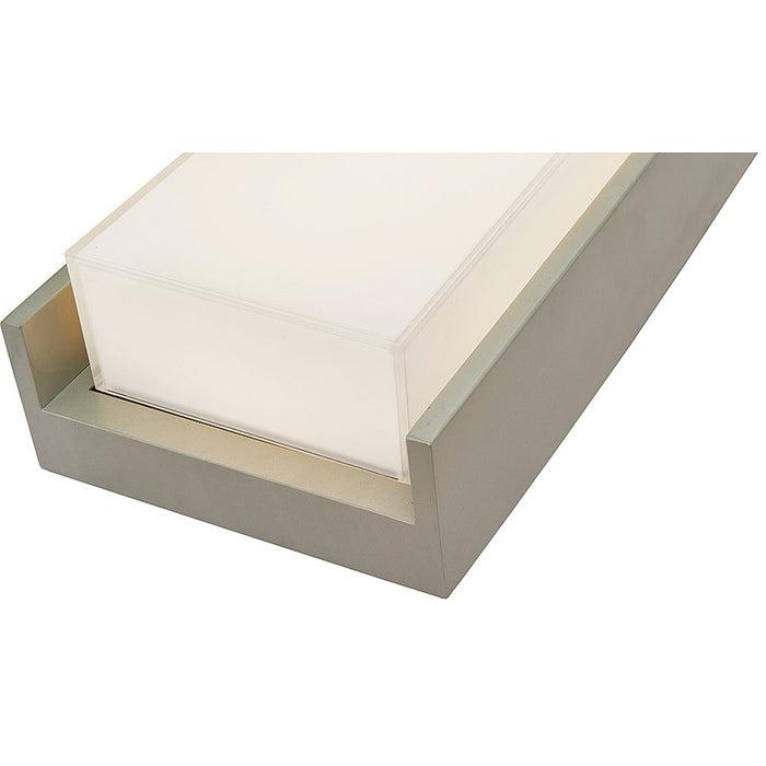 Abra Lighting Titon 1 Light 17" Miter LED Wall Fixture, Silica