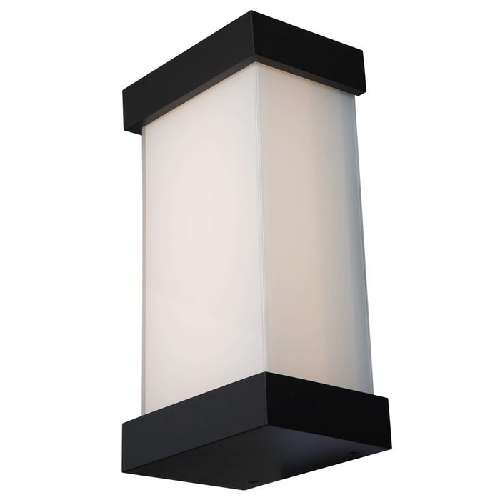 Abra Lighting Loki 1 Light 14" Miter Glass LED Wall Light, Black