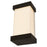 Abra Lighting Loki 1 Light 14" Miter Glass LED Wall Light, Black