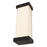 Abra Lighting Loki 1 Light 19" Miter Glass LED Wall Light, Black