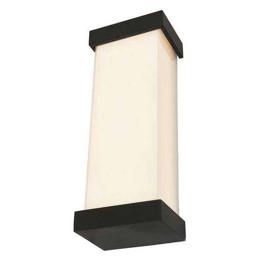 Abra Lighting Loki 1 Light 19" Miter Glass LED Wall Light, Black