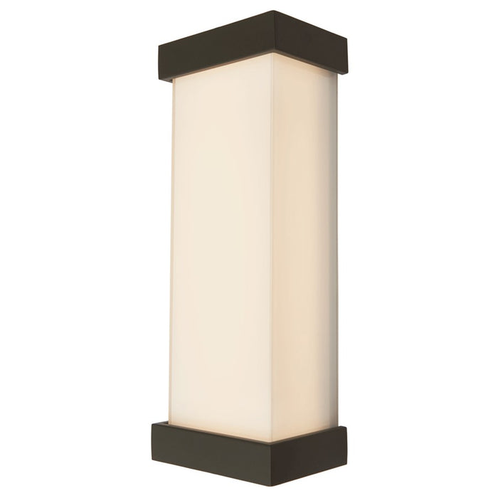 Abra Lighting Loki 1 Light 19" Miter Glass LED Wall Light, Black