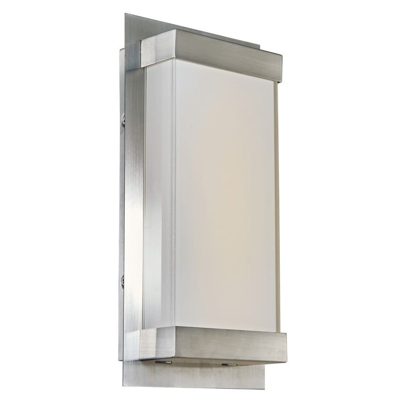 Abra Lighting Atom 1 Light 12" Wall Fixture, Stainless Steel