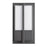 Abra Lighting Neutron 1 Light 11" Wall Fixture, Black