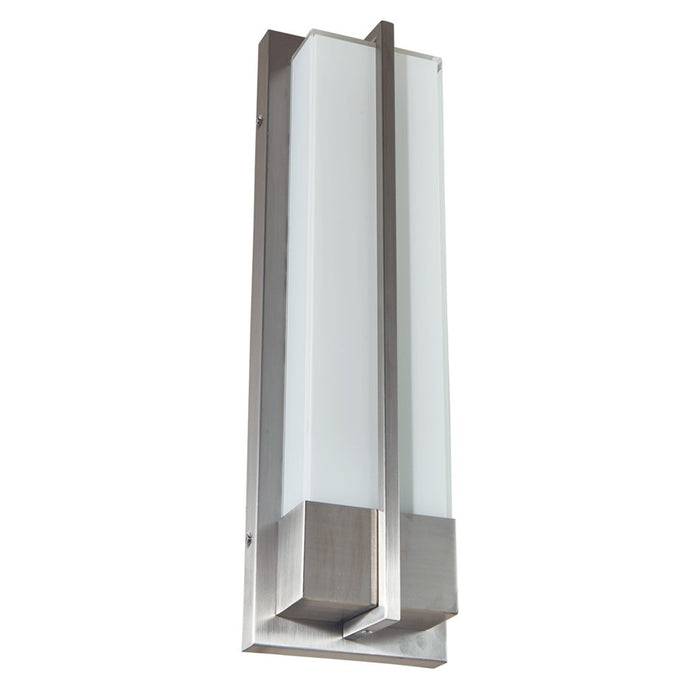 Abra Lighting Neutron 1 Light Wall Light, Stainless Steel