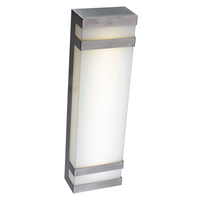 Abra Lighting Proton 1 Light 19"Wall Light, Stainless Steel