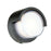Abra Lighting Geo 1 Light Round Hooded Wall Sconce, Black