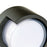 Abra Lighting Geo 1 Light Round Hooded Wall Sconce, Black