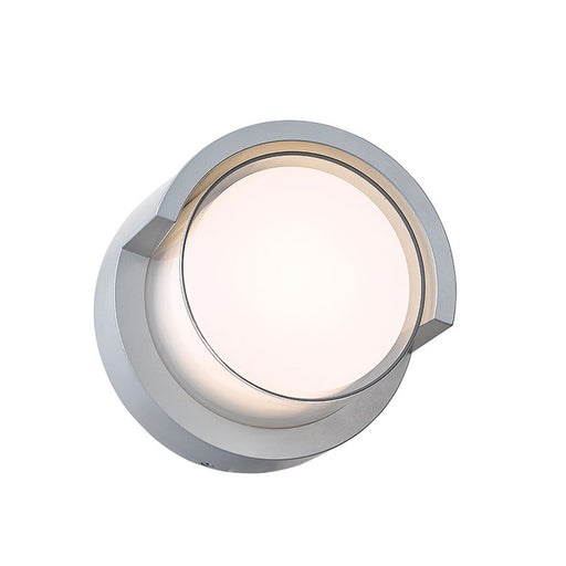 Abra Lighting Geo 1 Light Round Hooded Wall Sconce, Silica