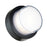 Abra Lighting Geo 1 Light Round Wet Location Wall Sconce, Black