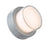 Abra Lighting Geo 1 Light Round Wet Location Wall Sconce, Silica