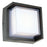 Abra Lighting Geo 1 Light Square Hooded Wall Sconce, Black