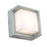 Abra Lighting Geo 1 Light Square Hooded Wall Sconce, Silica