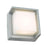 Abra Lighting Geo 1 Light Square Hooded Wall Sconce, Silica