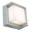 Abra Lighting Geo 1 Light Square Hooded Wall Sconce, Silica