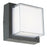 Abra Lighting Geo 1 Light Square Wet Location Wall Sconce, Black