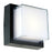 Abra Lighting Geo 1 Light Square Wet Location Wall Sconce, Black
