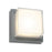 Abra Lighting Geo 1 Light Square Wet Location Wall Sconce, Black