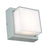 Abra Lighting Geo 1 Light Square Wet Location Wall Sconce, Silica