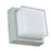 Abra Lighting Geo 1 Light Square Wet Location Wall Sconce, Silica