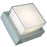 Abra Lighting Geo 1 Light Square Wet Location Wall Sconce, Silica
