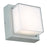 Abra Lighting Geo 1 Light Square Wet Location Wall Sconce, Silica