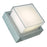 Abra Lighting Geo 1 Light Square Wet Location Wall Sconce, Silica