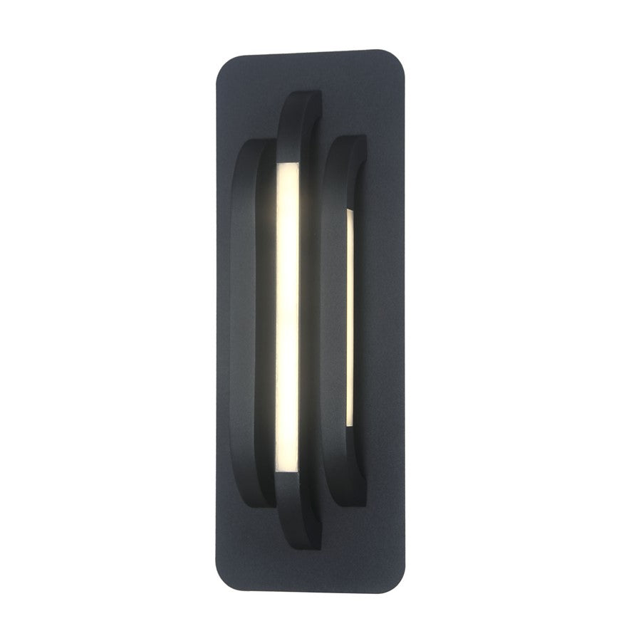 Abra Lighting Paton 3 Light Bar 16" Wall Fixture, Black