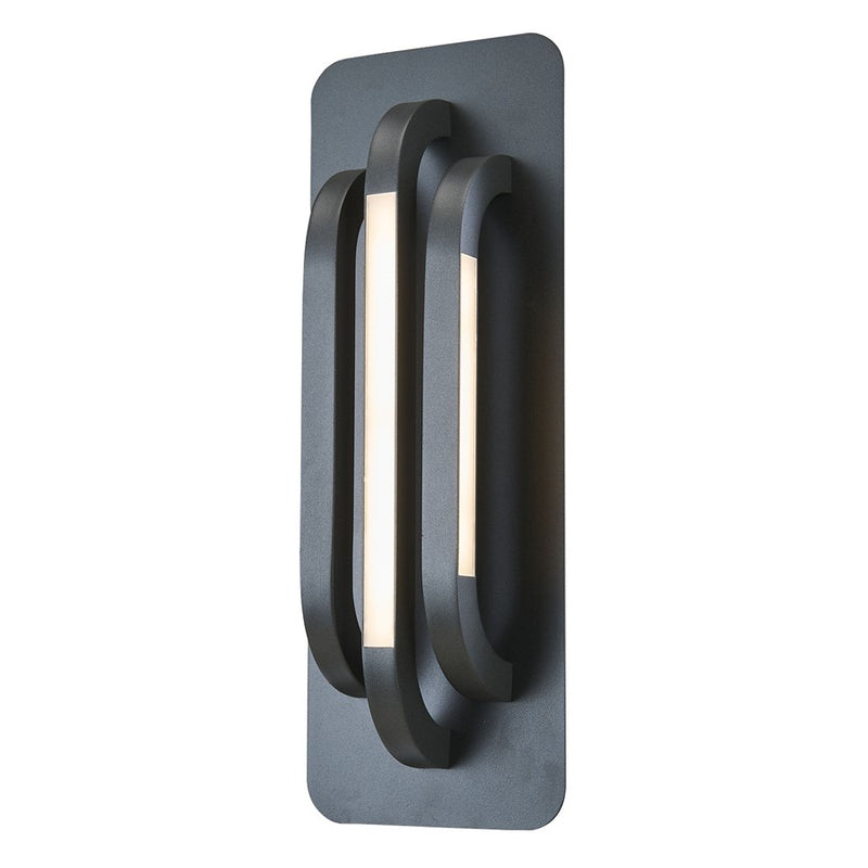 Abra Lighting Paton 3 Light Bar 16" Wall Fixture, Black