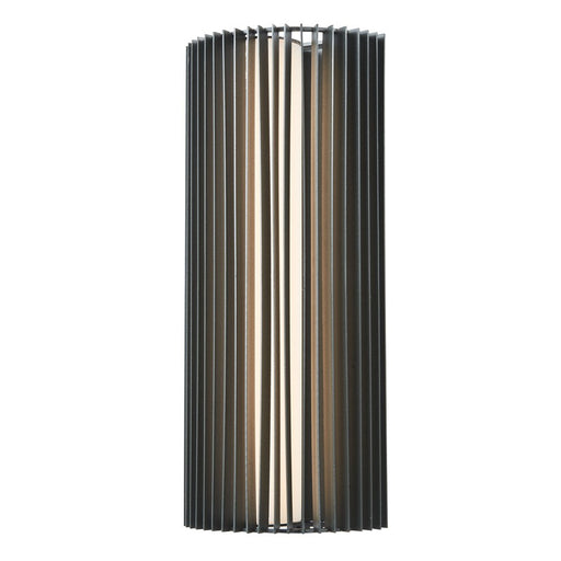 Abra Lighting Lava 1 Light 16" Ribbed Wall Fixture, Black