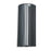 Abra Lighting Lava 1 Light 16" Ribbed Wall Fixture, Black