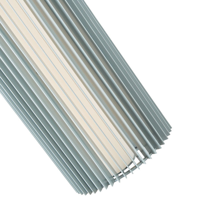 Abra Lighting Lava 1 Light 16" Ribbed Wall Fixture, Silica