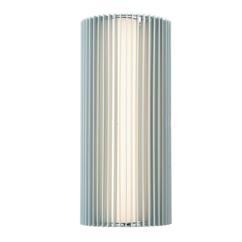 Abra Lighting Lava 1 Light 16" Ribbed Wall Fixture, Silica